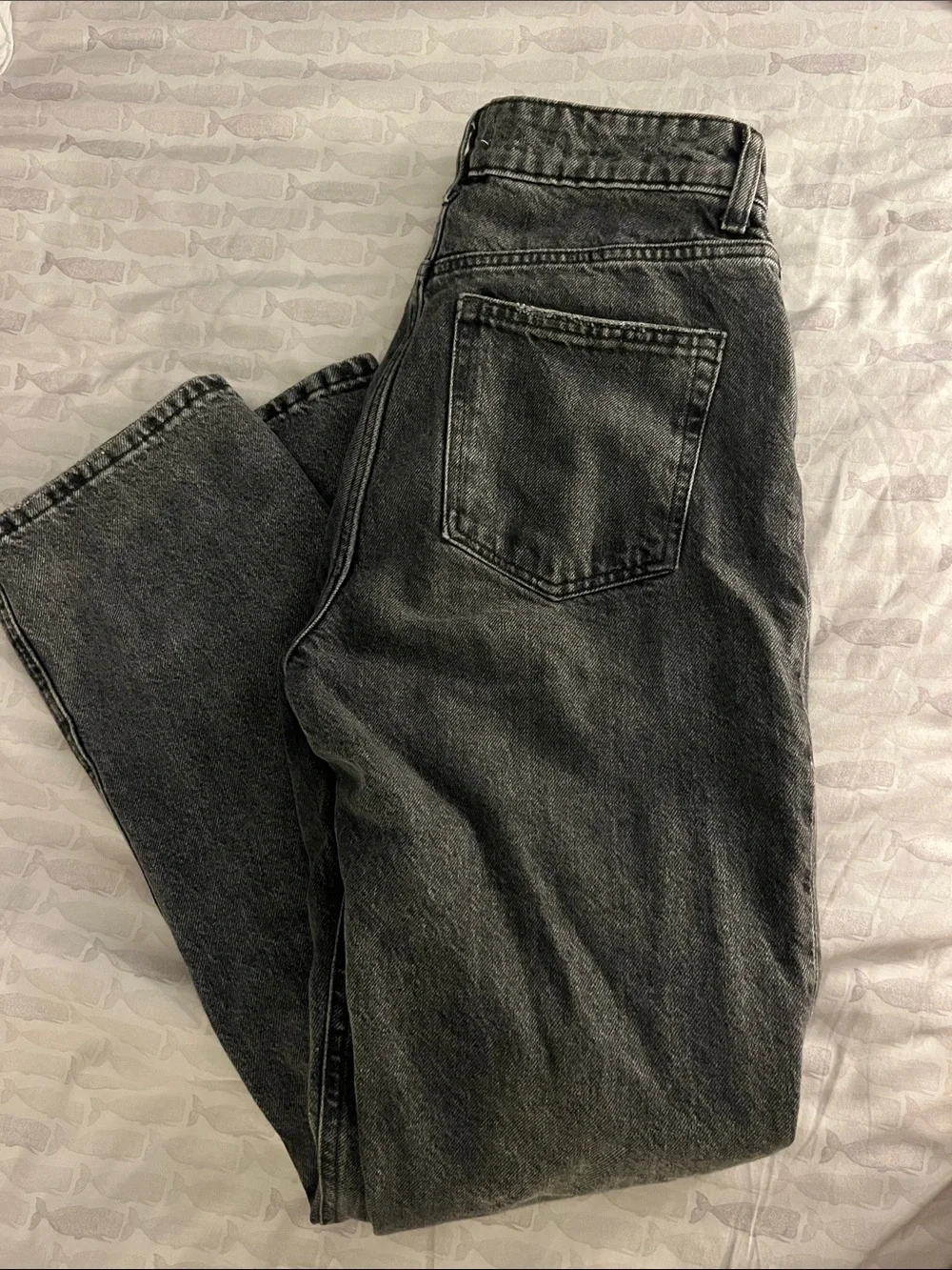 Women’s Black Washed Jeans - Classic Straight Fit